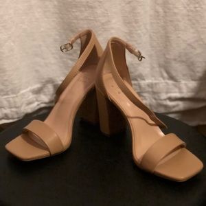 Target nude strap heels